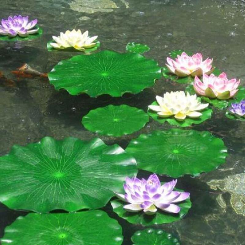 Bonsai Garden With Pond - 2026 Yapay Nilüfer Yaprakları Çiçeksiz Havuz