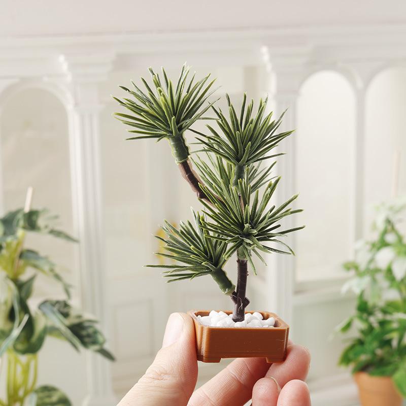 Us Bonsai Garden - 1 adet 1/12 Dollhouse Simülasyon Çam