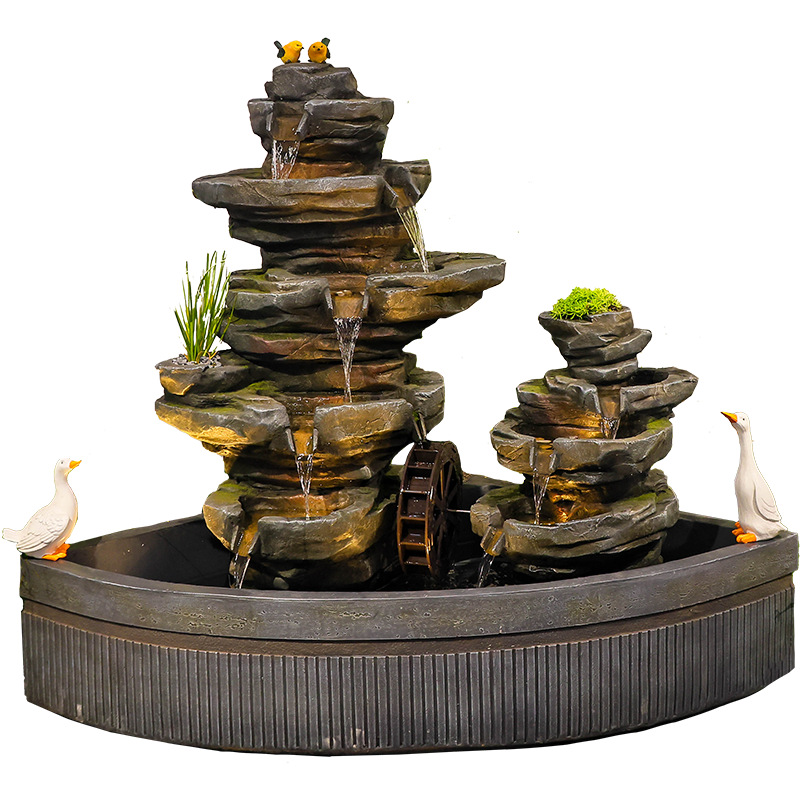 Bonsai Garden With Pond - Bahçe balık havuzu su düzenlemesi, balkon