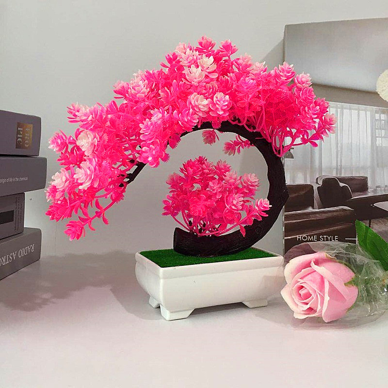 Bonsai Garden Sushi - Simüle edilmiş bitki, yapay çiçek, saksıda