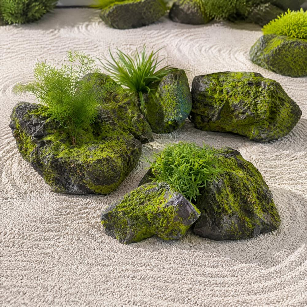 Peyzaj için Yapay Yosunlu Kaya - Bonsai Garden With Pond incelemesi ve fiyatı