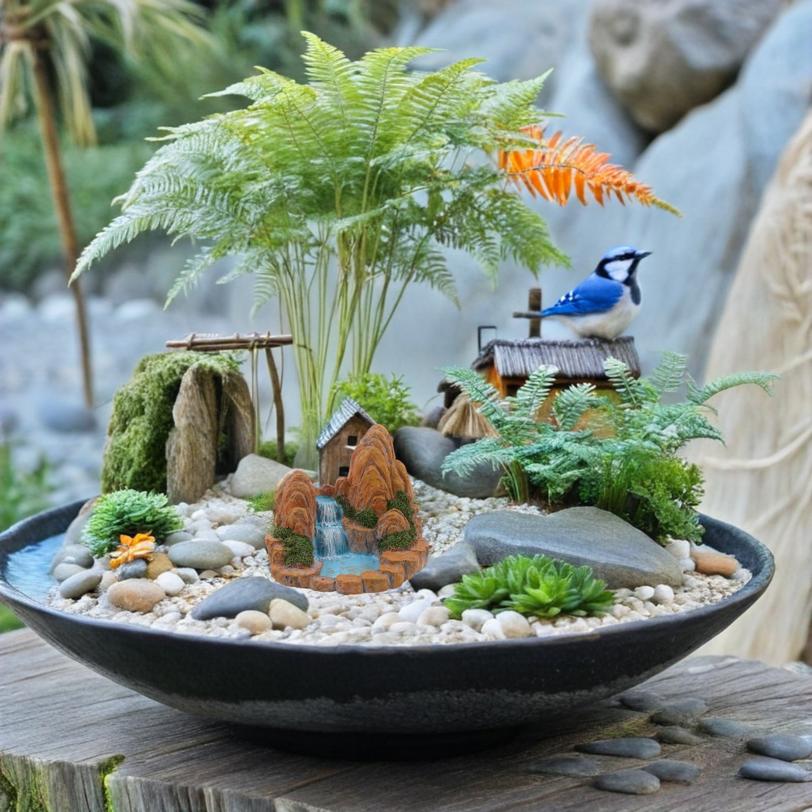 2 Adet Minyatür Kaya Peyzajı Y - Bonsai Garden With Pond incelemesi ve fiyatı