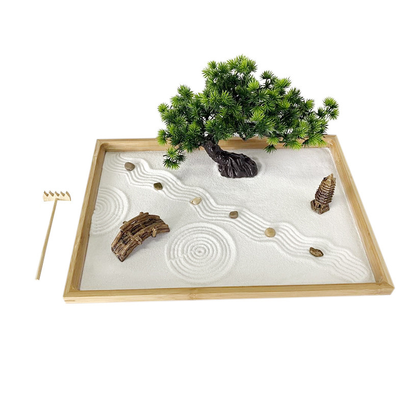 Beyaz Kumlu Masa için Japon Ze - Bonsai Zen Garden Kit incelemesi ve fiyatı