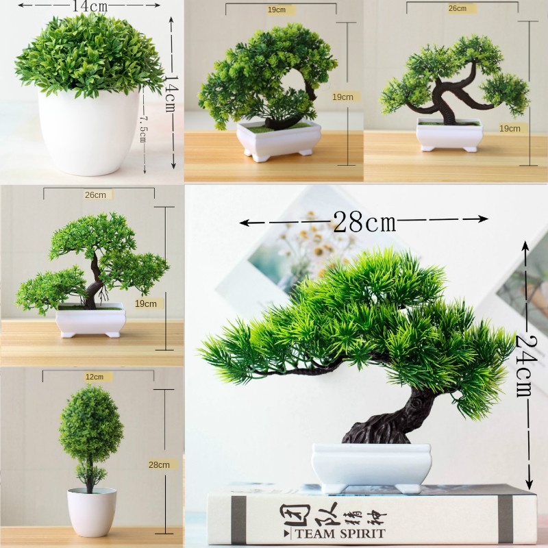 Yeni Yeşil Yapay Bitkiler Bons - Bonsai Garden Sushi incelemesi ve fiyatı